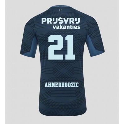 Moški Nogometni dresi Feyenoord Anel Ahmedhodzic #21 Gostujoči 2025-26 Kratek Rokav Moški Nogometni dresi Feyenoord Anel Ahmedhodzic #21 Gostujoči 2025-26 Kratek Rokav